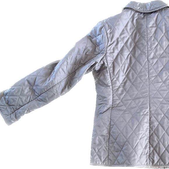 Burberry London Ecru Checked Lining Single Brusted Quilted lightweight jacket - Picture 3 of 8